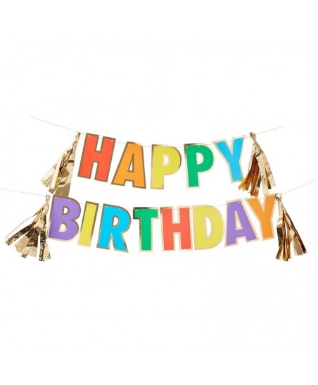 Over the Rainbow Happy Birthday Girlande