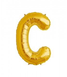 Goldener Folienluftballon "C"