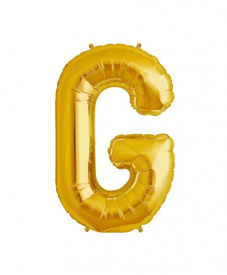 Goldener Folienluftballon "G"