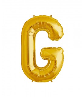 Gold Letter G Mylar Balloon