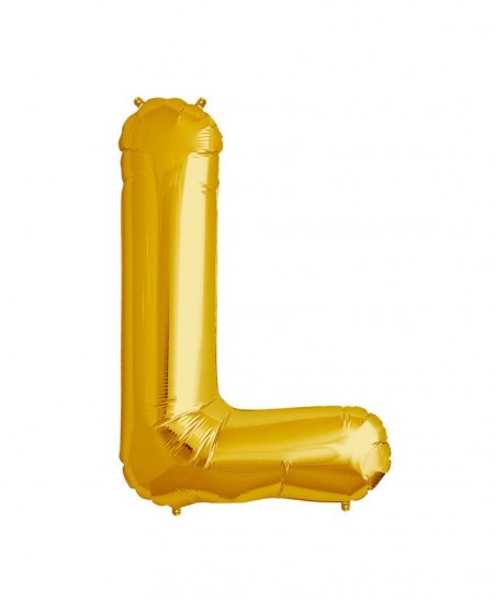 Gold Letter L Mylar Balloon