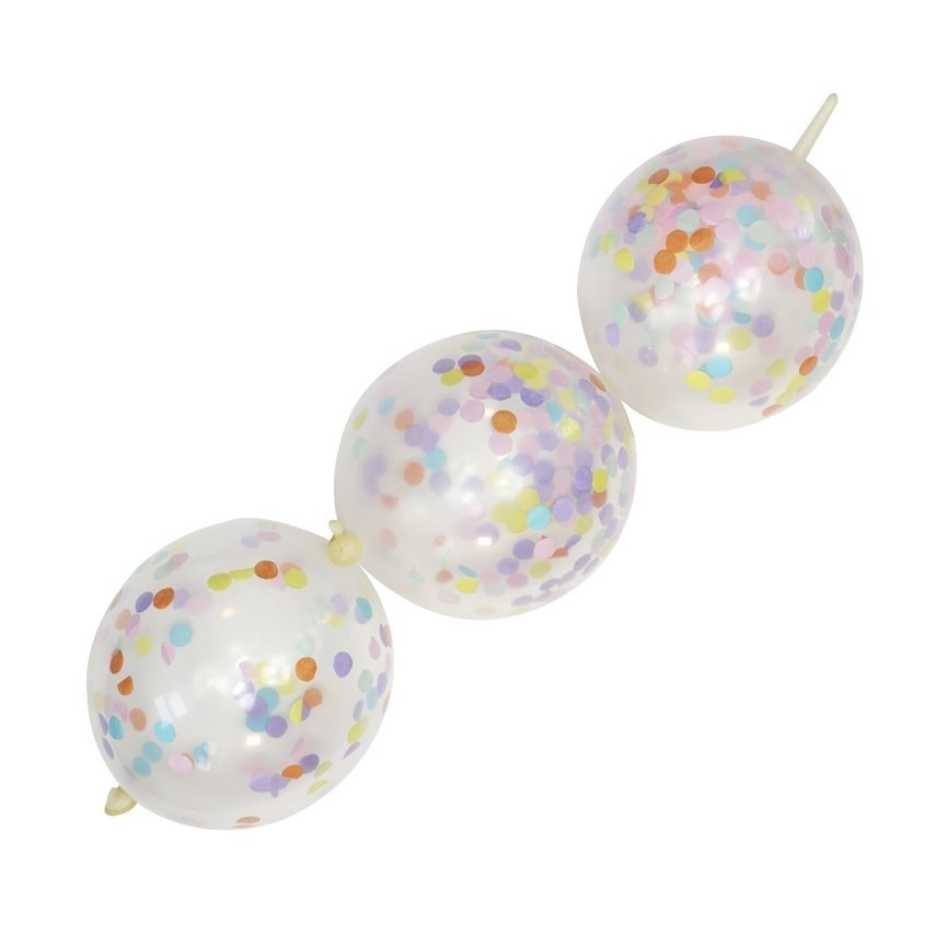 Confetti Link Balloons - Pastel Party