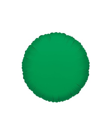 Green round Mylar Balloon