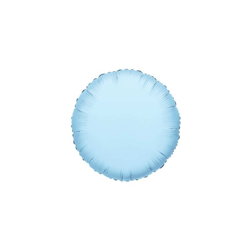 Baby Blue Round Mylar Balloon