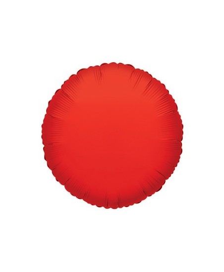 Red Round Mylar Balloon