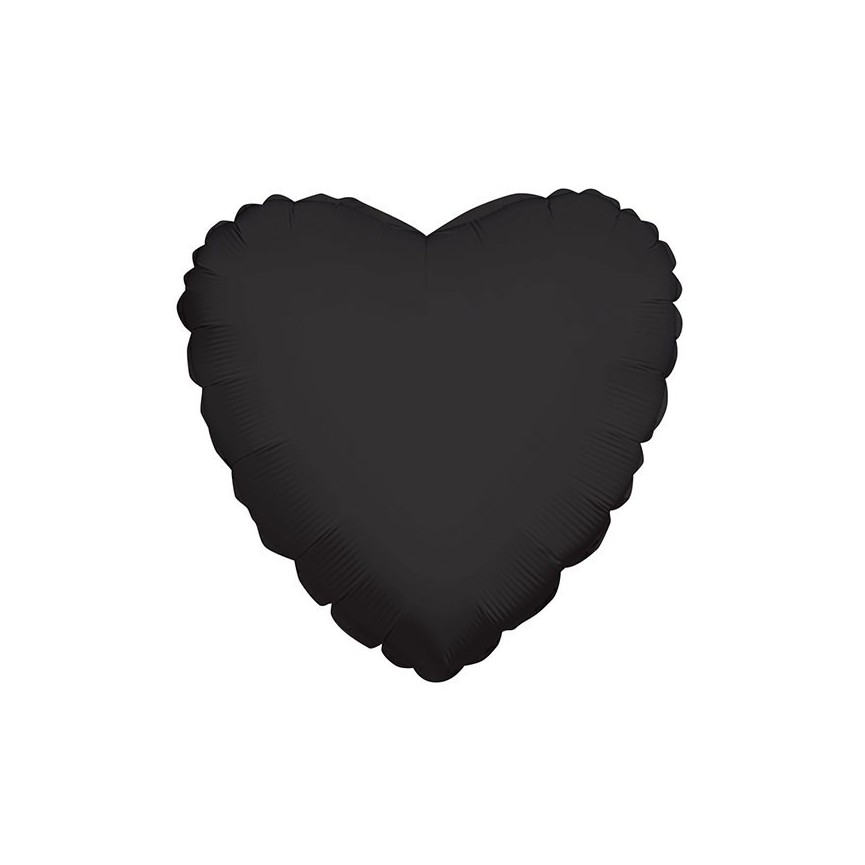 Black Heart Mylar Balloon