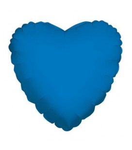 Royal Blue Heart Mylar Balloon