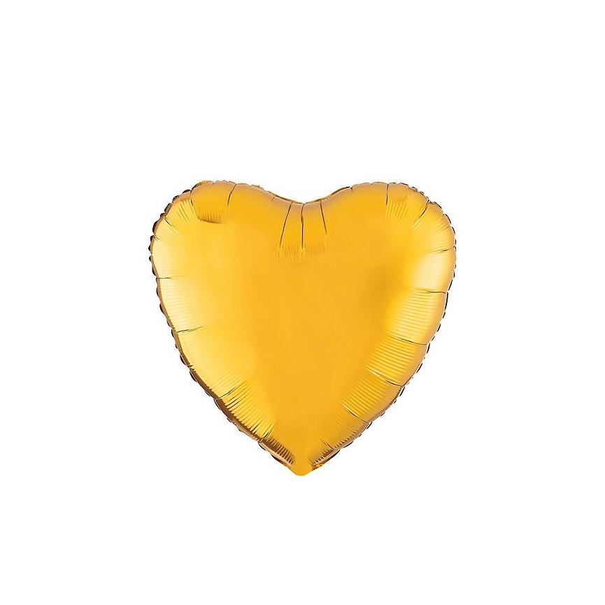 Ballon Mylar Coeur Dor