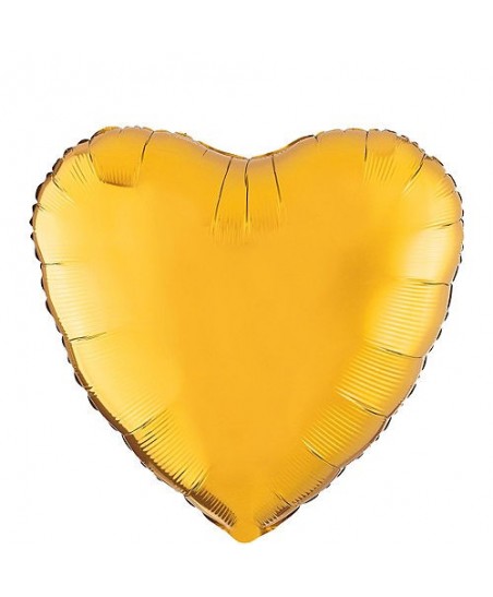Gold Heart Mylar Balloon