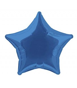 Royal Blue Star Mylar Balloon