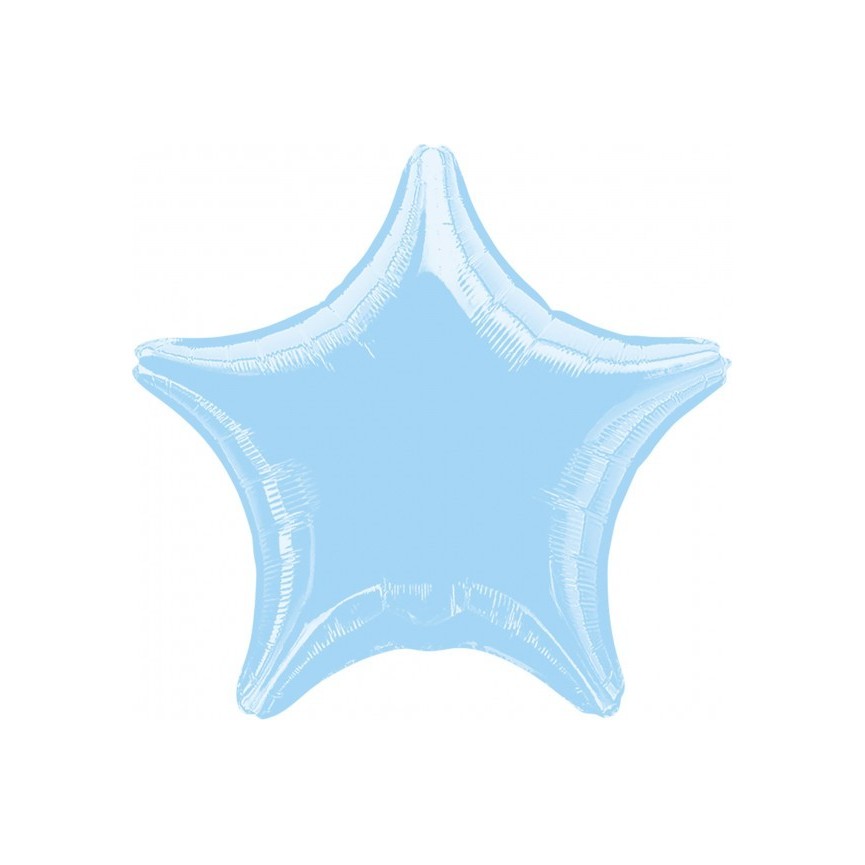 Baby Blue Star Mylar Balloon