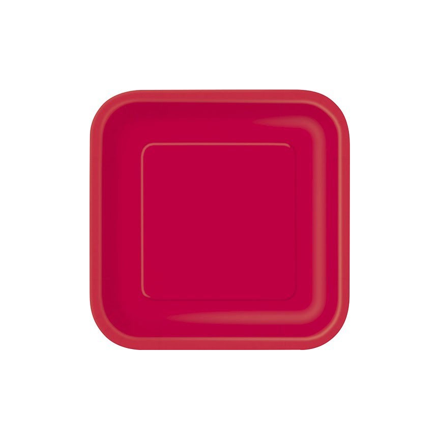 16 Red Small Plates