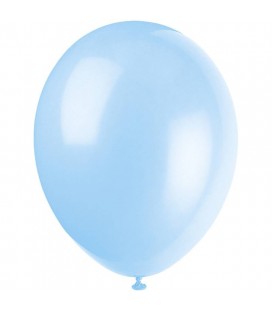 10 Hellblau Luftballons