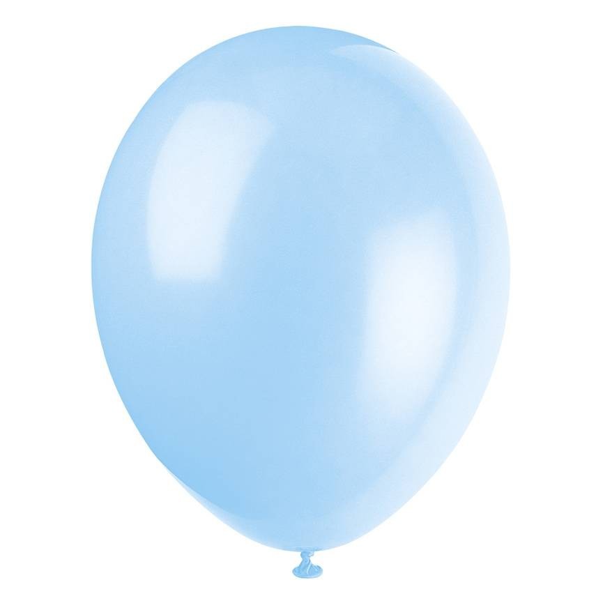 10 Light Blue Balloons