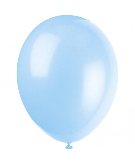 10 Light Blue Balloons