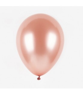 8 Pearlized Rose Gold Balloons