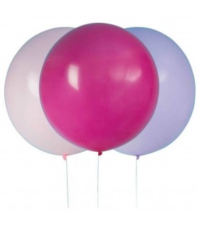 3 Giant Assorted Pink Balloons