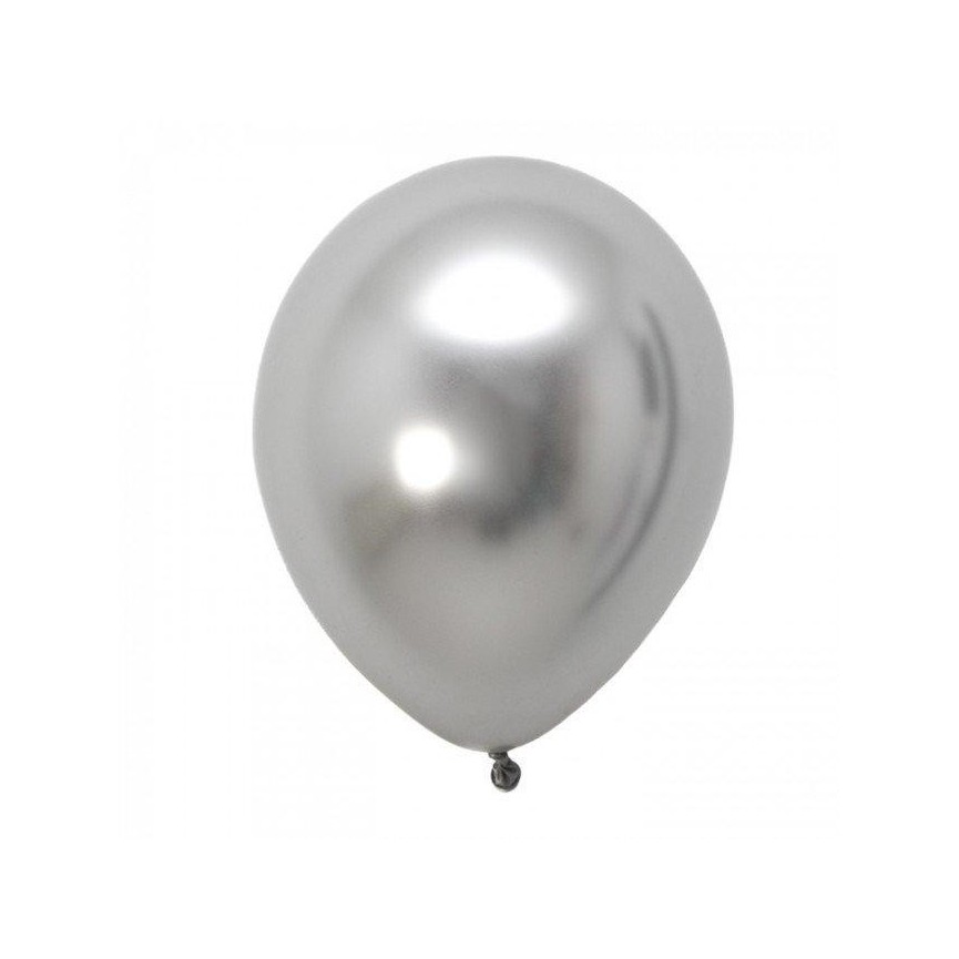 Ballon Latex Chromé Argent