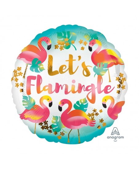 Let's Flamingle Foil Balloon