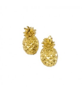 2 Gold Pineapple Place Card Holder