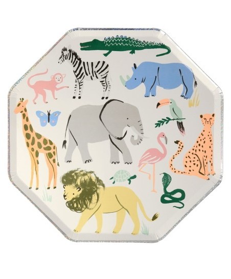 Safari Animals Dinner Plates