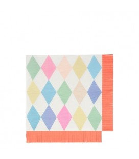 Large Circus Napkins with Fringes