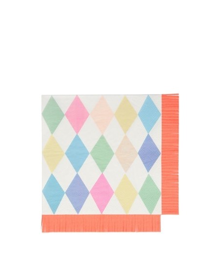 Large Circus Napkins with Fringes