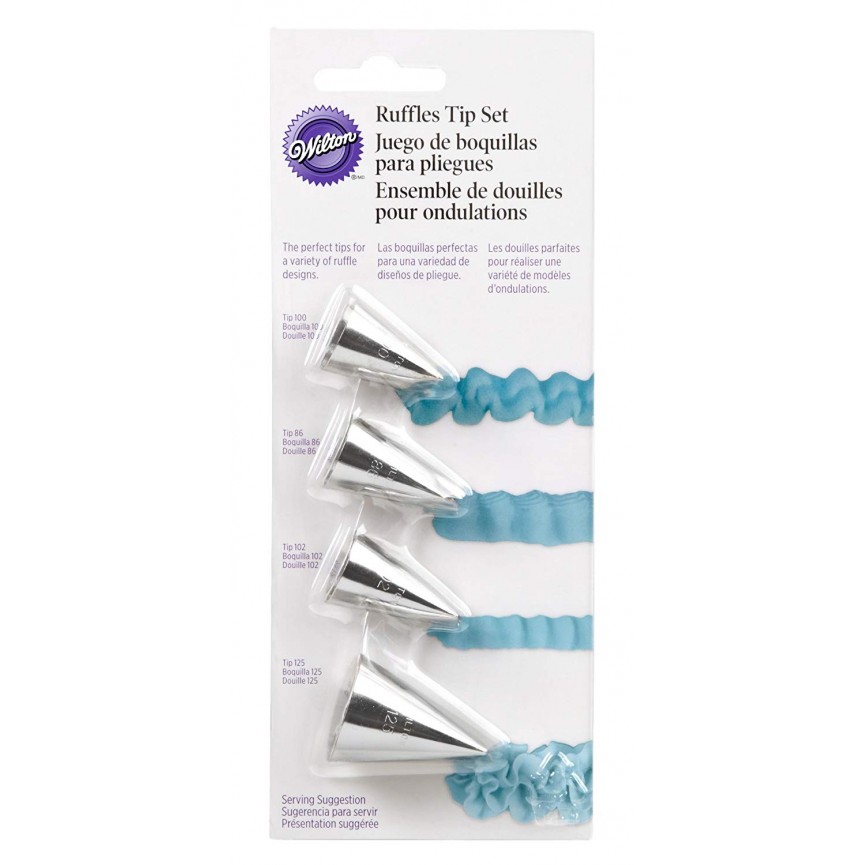 Piping Tips Set - 4 pieces 106, 86, 102, 125