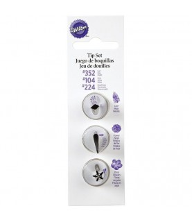 Piping Tips Set - 4 pieces 104, 352, 224