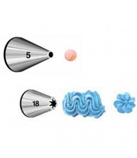 Piping Tips Set - 4 pieces 5, 18