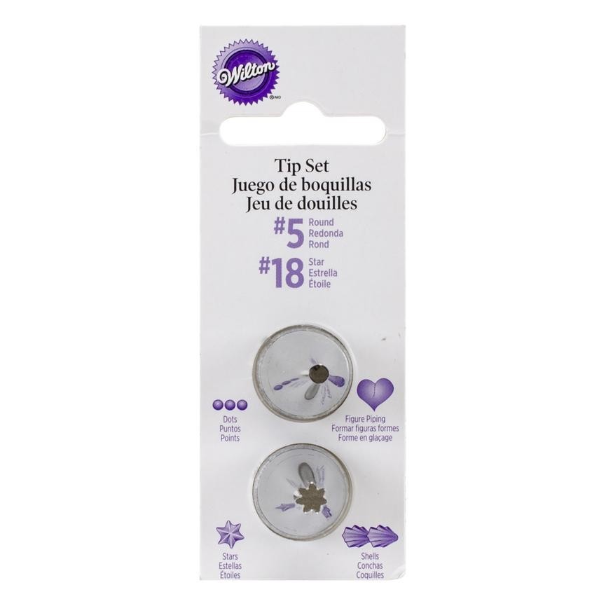 Piping Tips Set - 4 pieces 5, 18