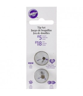 Piping Tips Set - 4 pieces 5, 18