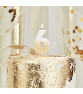 God Ombre Number 6 Candle