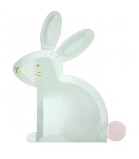 Pastel Bunny Easter Plates