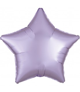 Ballon Aluminium Satin Luxe Etoile Lilas Pastel
