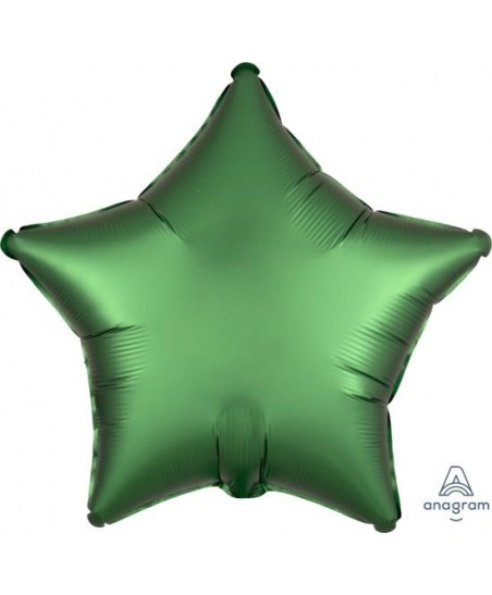 Star Emerdald Green Satin Luxe Foil Balloon