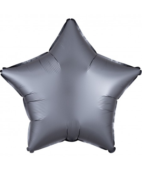 Ballon Aluminium Satin Luxe Etoile Graphite