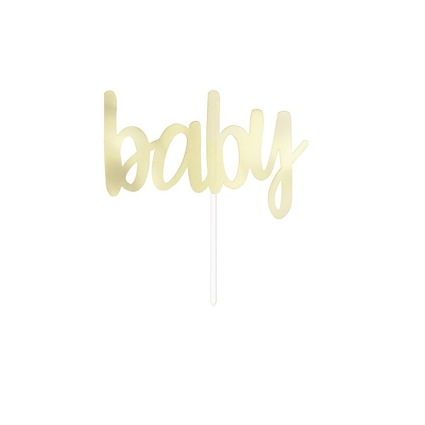 Gold Baby Cake Topper