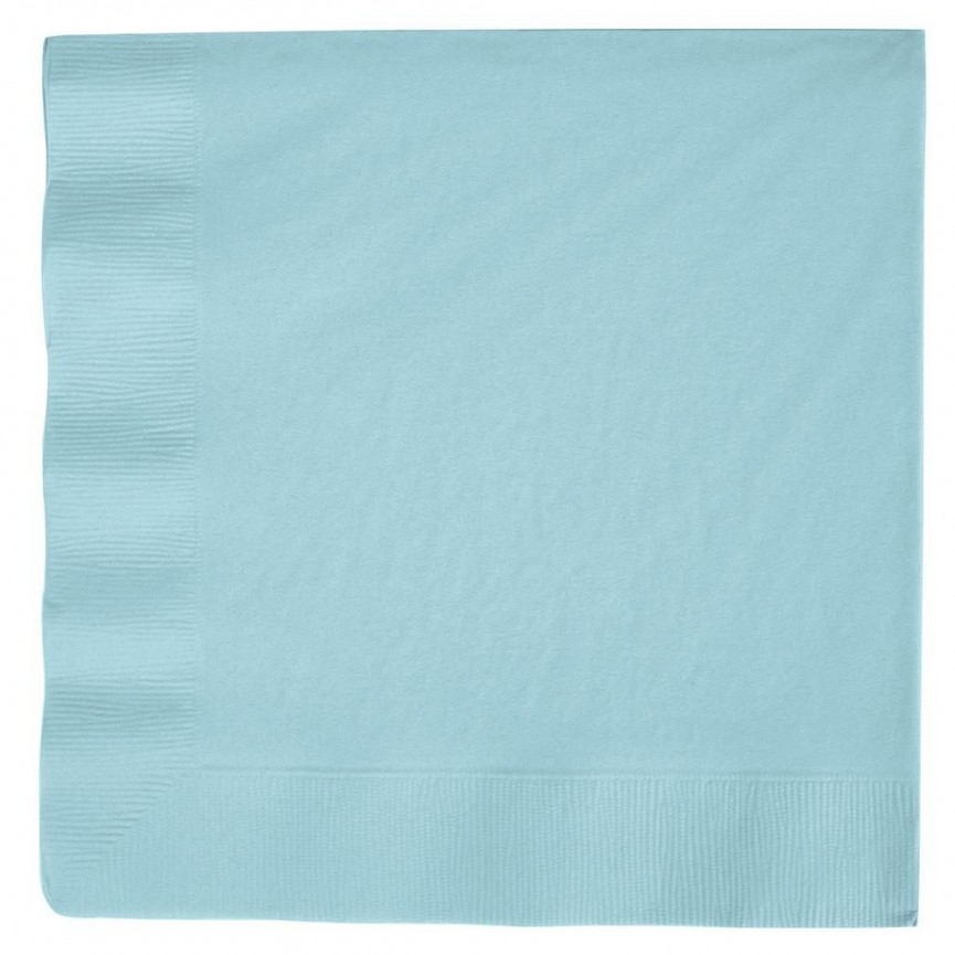 20 Baby Blue Lunch Napkins