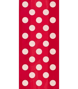 20 Red Polka Dots Cello Bags