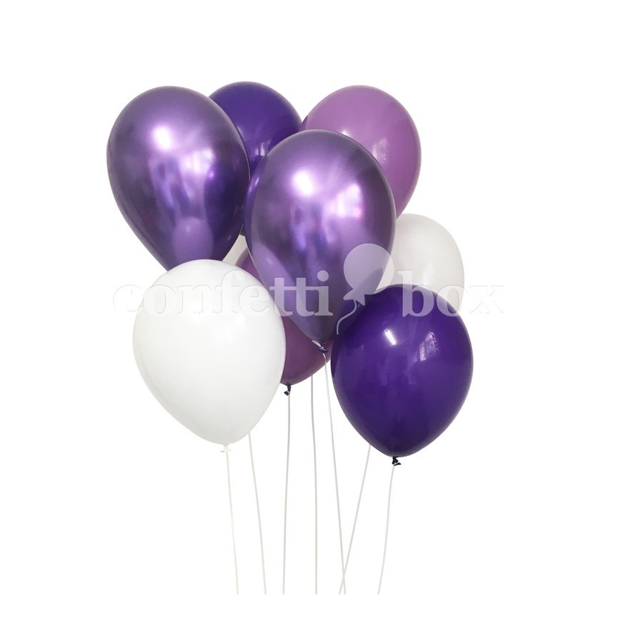 Luftballonstrauß Purple Rain
