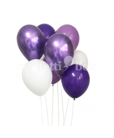 Luftballonstrauß Purple Rain