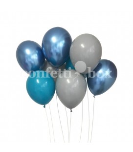 Luftballonstrauß Blue Monday