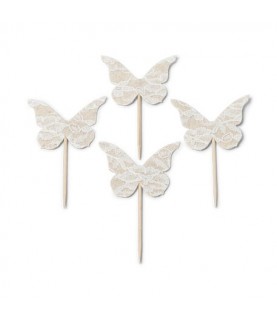 4 Butterfly Toppers