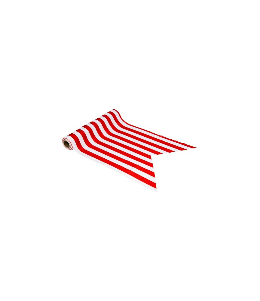 Red & White Striped Table Runner