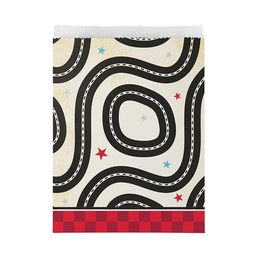 Vintage Race Car Party Treat Bags