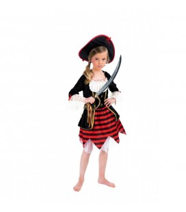 Piraten Luxus-Verkleidung für Mädchen