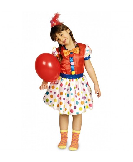 Polka Dot Clown Dress Costume