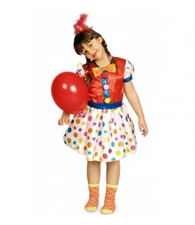 Polka Dot Clown Dress Costume
