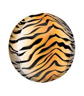 Sphärischer Orbz Folienluftballon Tiger